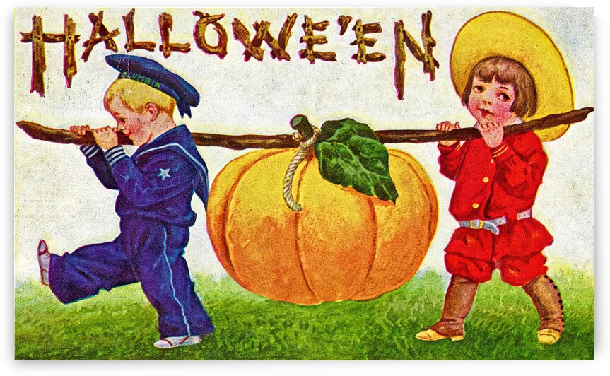vintage halloween greetings card by Steve Painter