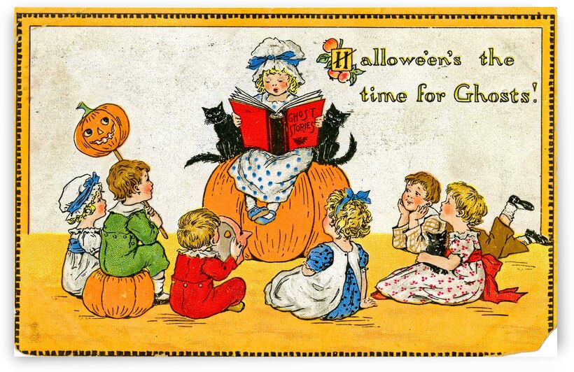  vintage halloween greetings card by Steve Painter