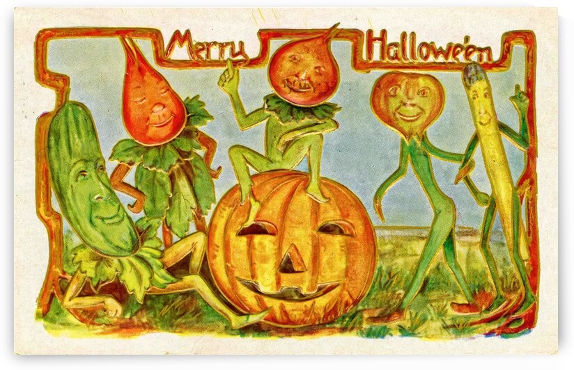 vintage halloween greetings card by Steve Painter
