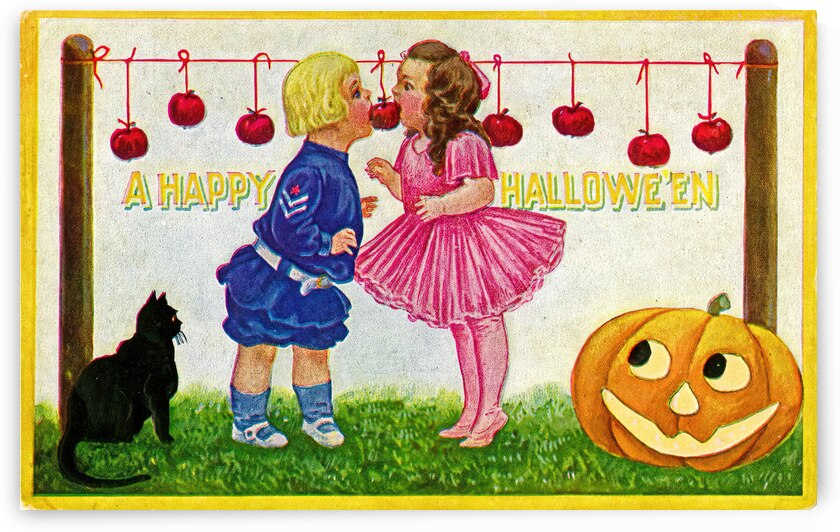 vintage halloween greetings card by Steve Painter