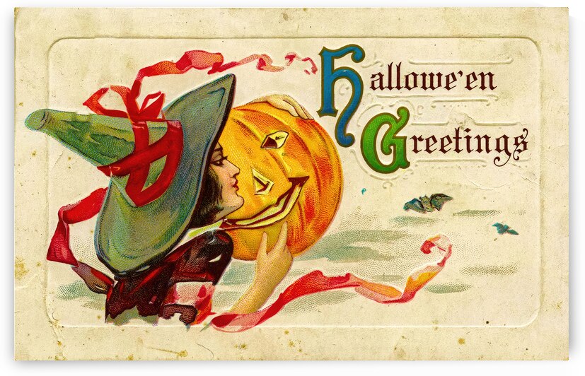 vintage halloween post card by Steve Painter