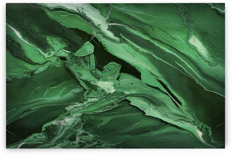 A stunning close up photograph of a deep green ma by Dumitru Oniga