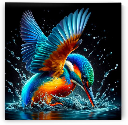 KIngfisher Splash Water by One Simple Gallery