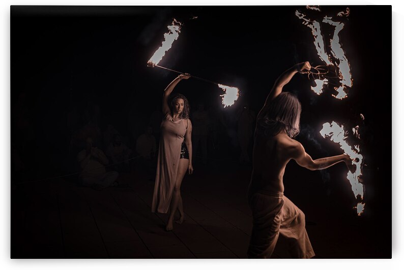Torchlit Ballet Duo by Dream World Images