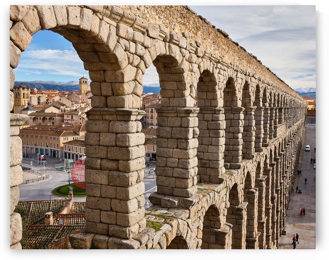 Segovia Aqueduct View by Malcolm Cutchin Photography