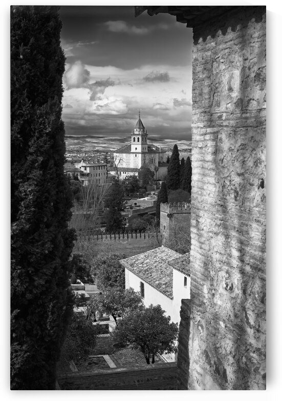 Alhambra View [mono] by Malcolm Cutchin Photography
