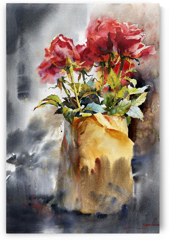 Bouquet of red roses by Samira Yanushkova
