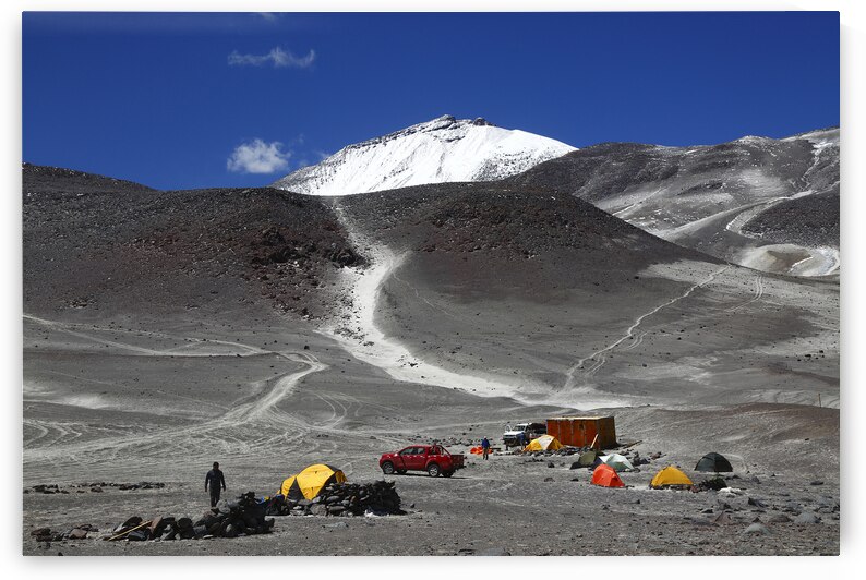 Ojos del Salado volcano Atacama refuge and base camp Chile by Magical Andes Photography