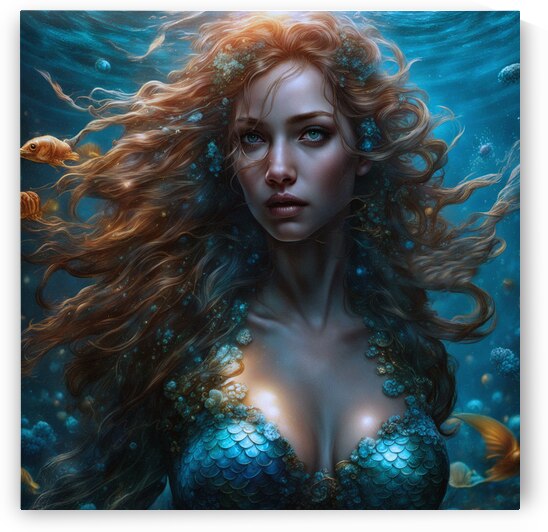 Siren Mermaid by One Simple Gallery