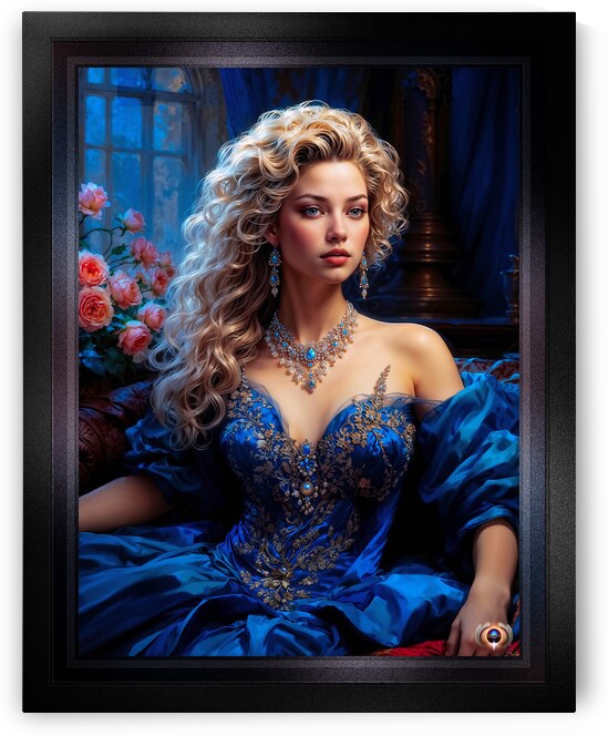 Classical Romantic Portrait Of Constance Emery Wearing The Ophliman Jewels AI Concept Art by Xzendor7 by xzendor7