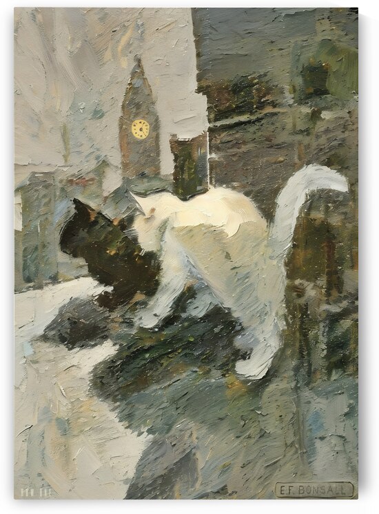 1903 Cats on Ledge by Row One Brand