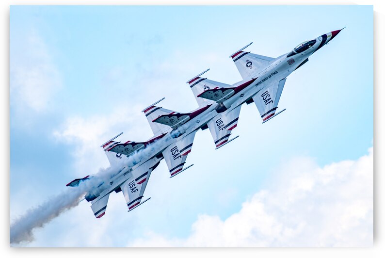 USAF Thunderbirds - Echelon in Review by Pisarek Photography