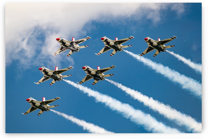 USAF Thunderbirds - Delta Formation by Pisarek Photography