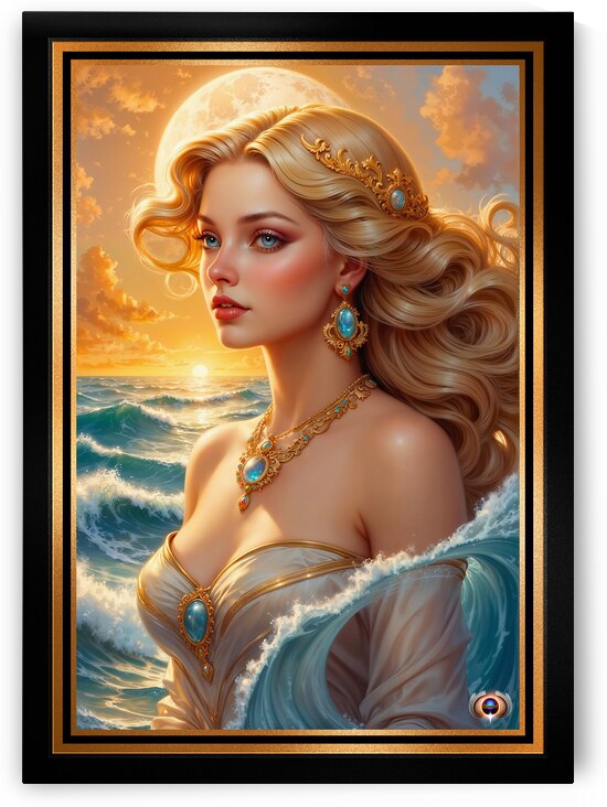 Dawn Commands The Morning Sea Enchanting AI Concept Art by Xzendor7 by xzendor7