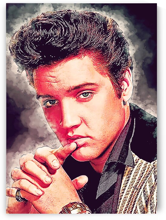 Elvis Presley Smoke by neonartroom