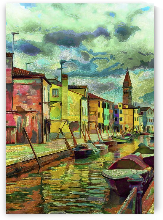Burano painting I by Images By Jon Evan