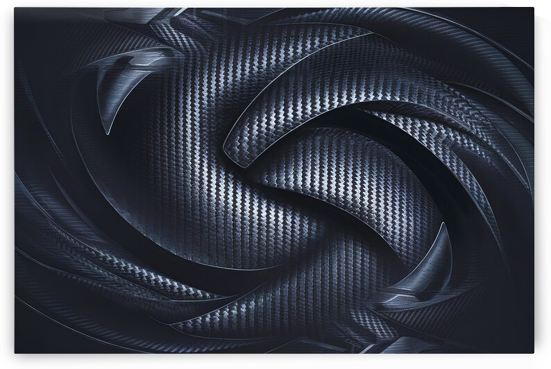 Abstract background dark with carbon fiber textur by Emilian Covaci