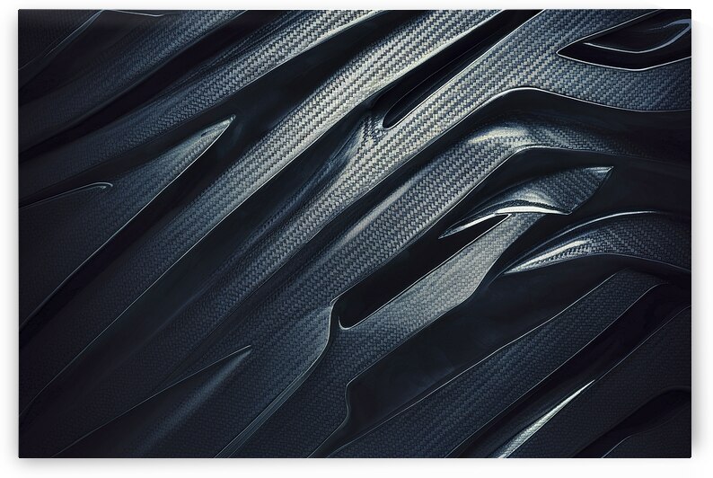 Abstract background dark with carbon fiber textur by Iremia Tudor