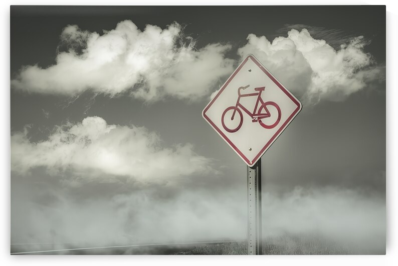 A striking and functional sign circular in shape by Aurel Dobre