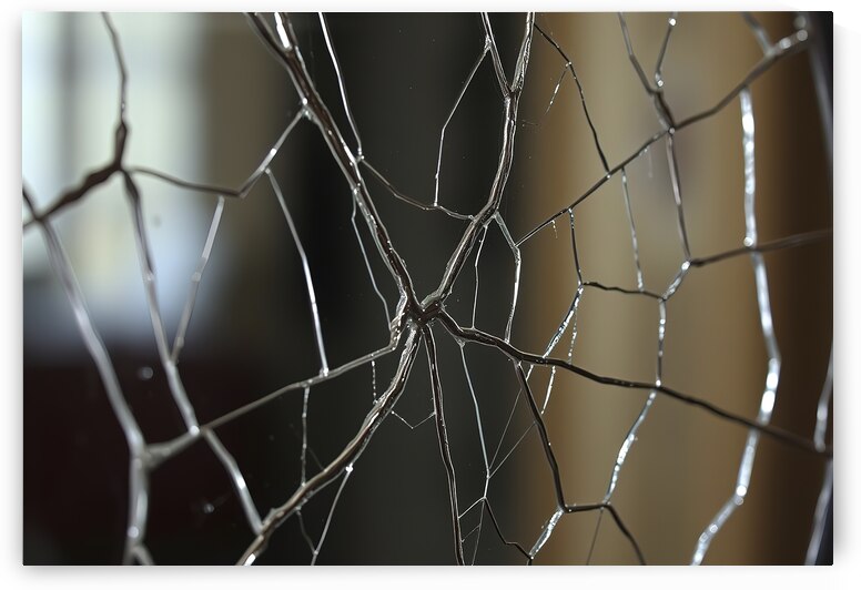 A striking close up photograph of a shattered gla by Gabriel Mocanu