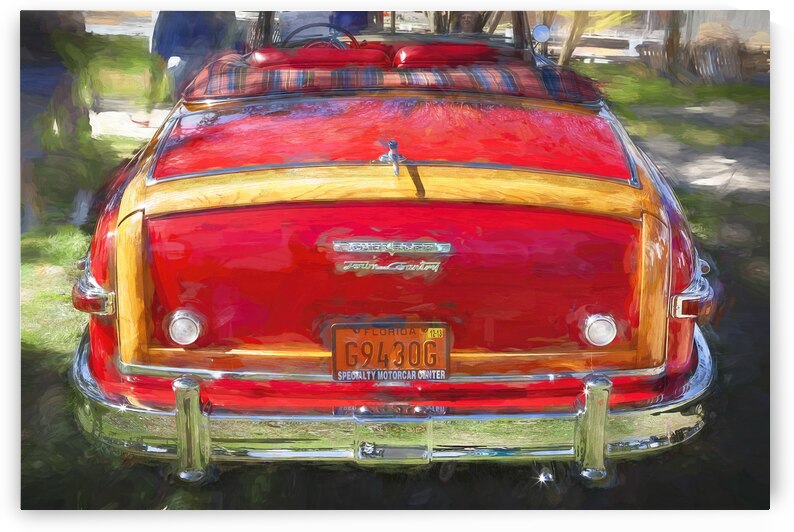 1949 Red Chrysler Town and Country Woody Convertible X100. 5 by Rich Franco
