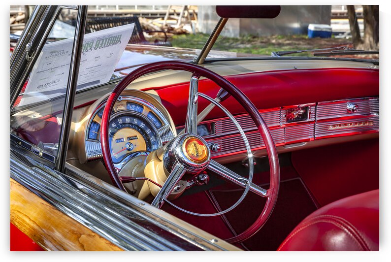 1949 Red Chrysler Town and Country Woody Convertible X100. 7 by Rich Franco