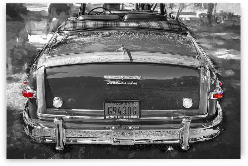 1949 Red Chrysler Town and Country Woody Convertible X100. 9 by Rich Franco