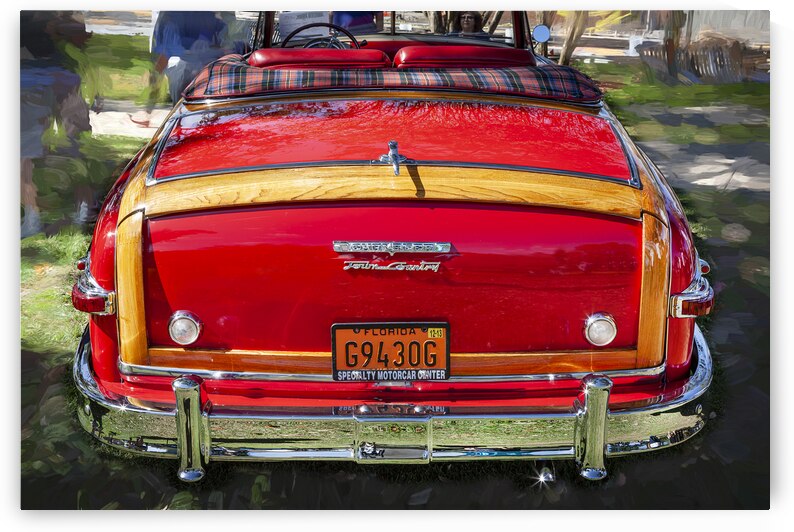 1949 Red Chrysler Town and Country Woody Convertible X100. 13 by Rich Franco