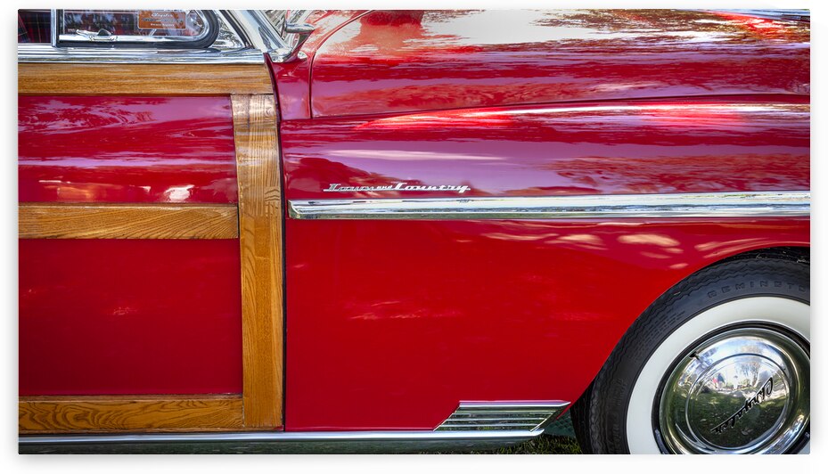 1949 Red Chrysler Town and Country Woody Convertible X100. 17 by Rich Franco