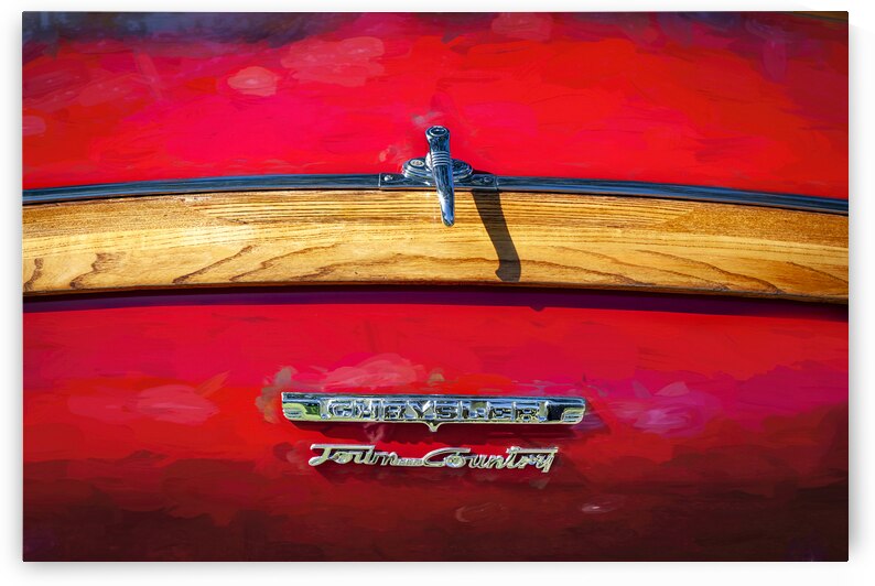 1949 Red Chrysler Town and Country Woody Convertible X100. 18 by Rich Franco