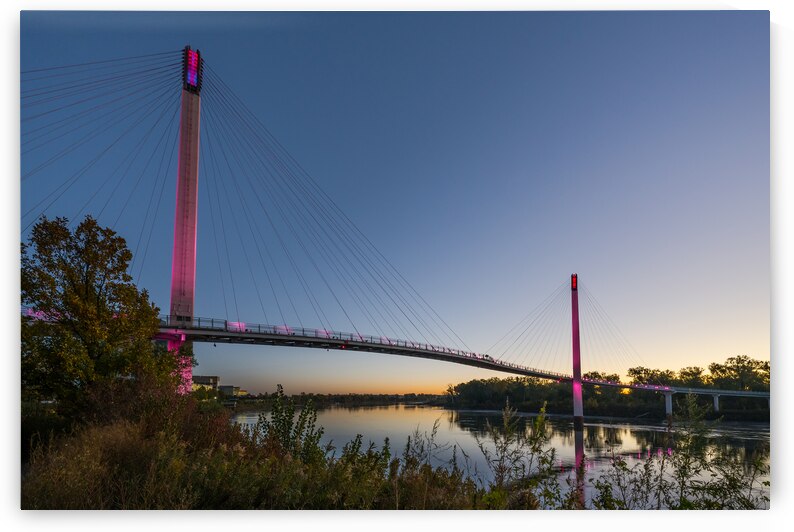 Bob Kerrey Bridge Pink In The Morning by Jennifer White