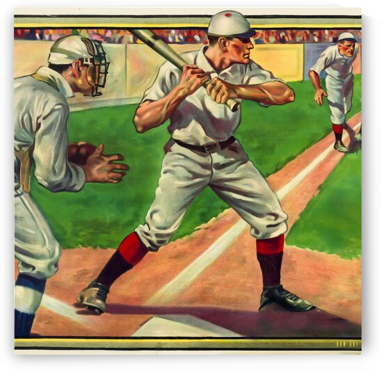 1909 Two Men Down Remix Art  by Row One Brand