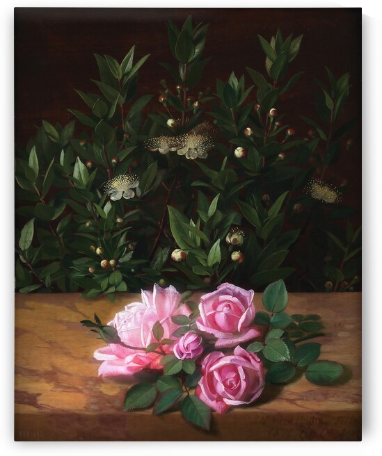 1876 Roses And Myrtles  by Row One Brand