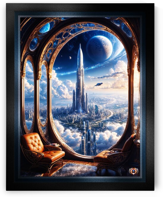 Trektus Metropolis Futuristic Sci-Fi Cityscape Extraordinary AI Concept Art by Xzendor7 by xzendor7