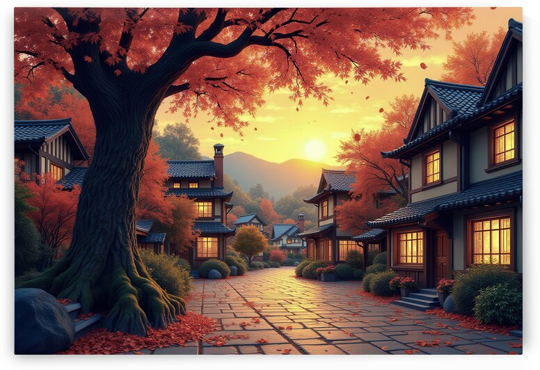 Serene Autumn Sunset - GIA2401-0333-ILU by JordiCarrio