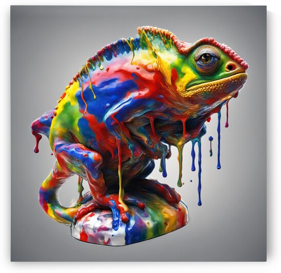 Colorful Chameleon 29 by Esmonbijouart