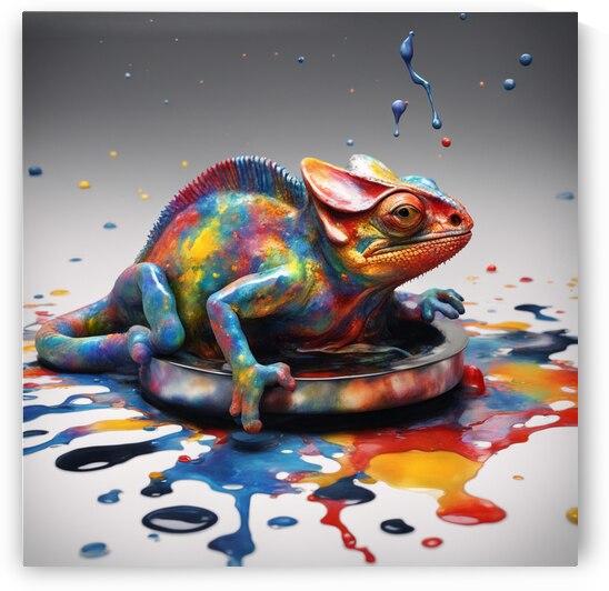 Colorful Chameleon 40 by Esmonbijouart