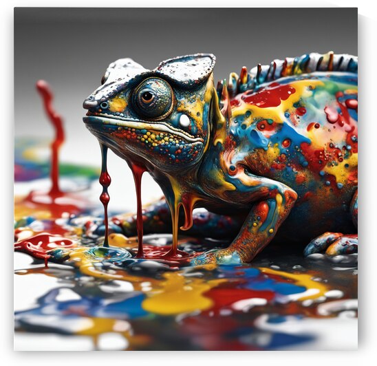 Colorful Chameleon 35 by Esmonbijouart
