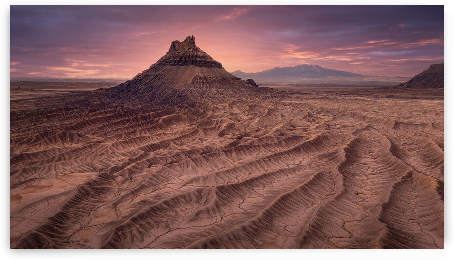 Sunset at Factory Butte | Utah Desert Scenery Wall Art by Dutch Photographer