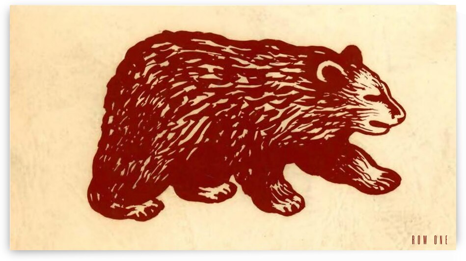 vintage bear art reproduction 30 by Row One Brand