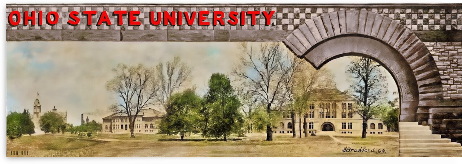 The Ohio State University Campus in the 1890s by Row One Brand