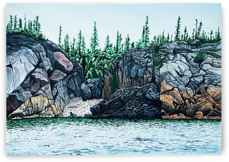 Blackrock Painting by Stephen Emms