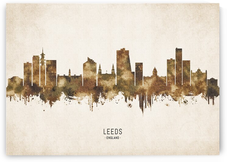 Leeds England Cityscape Vintage by Towseef Dar