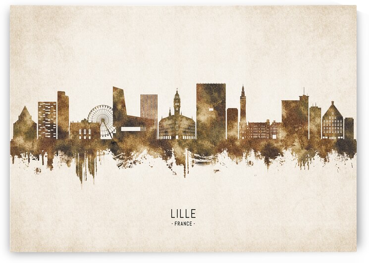 Lille France Cityscape Vintage by Towseef Dar