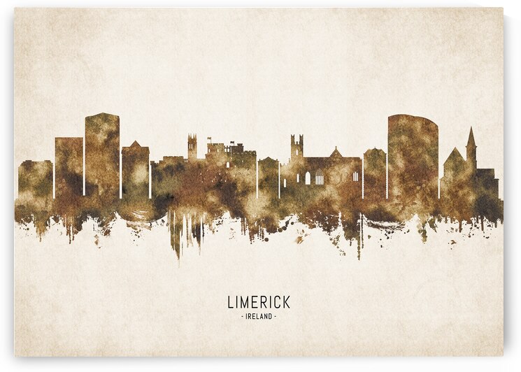 Limerick Ireland Cityscape Vintage by Towseef Dar
