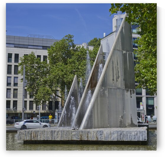 Mackbrunnen Duesseldorf II by Iris H Richardson