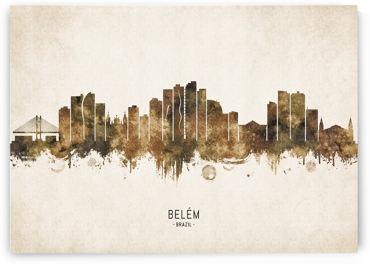 Belem Brazil Cityscape Vintage by Towseef Dar