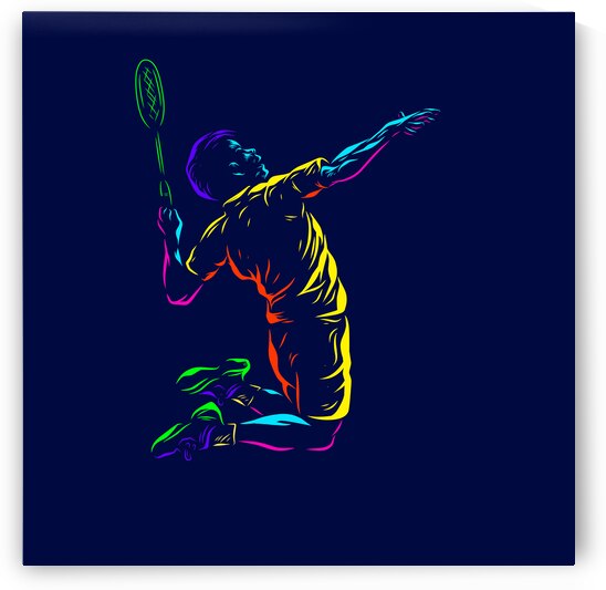 Badminton smash shot by Point Art