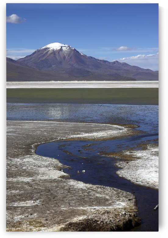 Puquintica volcano and Salar de Surire Chile by Magical Andes Photography