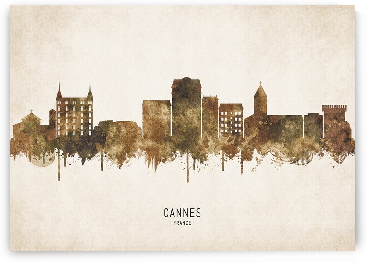 Cannes France Cityscape Vintage by Towseef Dar
